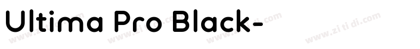 Ultima Pro Black字体转换